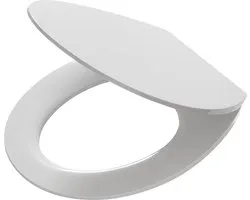 Tiger Blade - Abbatant de WC avec couvercle - Duroplast - Blanc