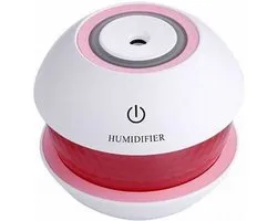 Humidificateur d'air Magic Diamond Humidifier - Éclairage d'ambiance LED - L'humidificateur élégant - Diffuseur de Geur - avec USB - câble miro Couleur Pink blanc