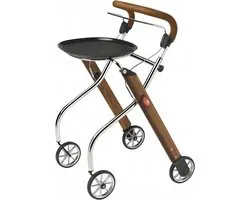 Let's Go Indoor rollator - Walnoot/chroom - Trustcare