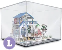 Vitrine Box voor Miniatuur - Transparante Stofkap 35x35x25 cm - Plexiglas Display Case voor Bouwpakket - Showcase Box voor Modellen - Dust Cover Modelbouw - Stofkap Miniatuurhuisjes - Acryl Display voor Collectables - Plexiglas Kubus - Crafts&Co
