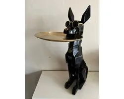 Goodyz - Série Fun - Chien - Chien moderne - Doberman - avec plateau - Assis - 75 cm de haut