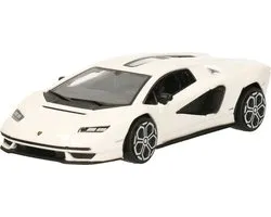 Bburago Modelauto/speelgoedauto Lamborghini Countach LPI 800-4 - wit - 11 cm - schaal 1:43