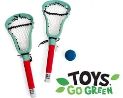 BS Toys Lacrossekit - Lacrosse rackets kinderen - Buitenspeelgoed van Bioplastic - Buitenspelen - Balsport