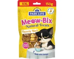 Park Life Meow-Bix Friandises pour chats – Dinde (35%) – Avec herbe à chat (2%) – Sans céréales – 100% Naturel – Cuites au four – 150g