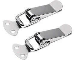 6 stuks Spannverschluss Stainless Steel Chest Fittings, Snap Clasp, Suitable for Doors, Windows, Cupboards and Cabinet Lids, Snap Closure