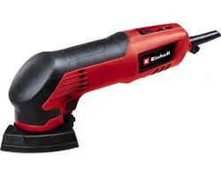 Ponceuse Delta électrique Einhell TC-DS 20 E - 200W - Vitesse variable - Raccordement pour aspiration de poussière - Incl. 9 morceaux de papier de verre