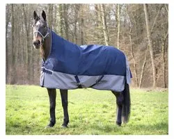 Equitheme High Neck Tyrex 600 D Polyfil 0g Uitloopkleed Blauw 183-135 cm