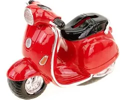 Spaarpot Scooter - Handgeschilderd Polyresin - Leuk Cadeau