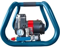 persluchtcompressor voor Makita 18V accu, draagbare luchtcompressor 8 bar werkdruk, 3 liter gasflescapaciteit, snel opblazen voor pneumatisch gereedschap