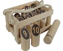 Bex Number Kubb Original In Houten Kist - Rubberhout