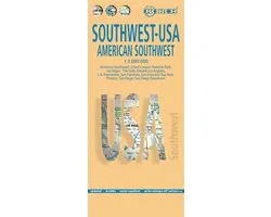 USA 2. American Southwest 1 : 3 000 000. Road Map + City Maps