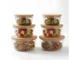 Smartstuff Duurzame Glazen Vershoudbakjes – Meal prep bakjes - Diepvriesbakjes - Set van 6