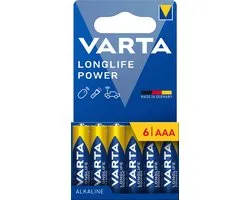 Varta Longlife Power AAA Batterijen - 60 stuks