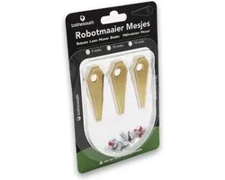 To the South® Robotmaaier Mesjes titanium geschikt voor Bosch Indego S+ 500 (Connect) - 3 stuks