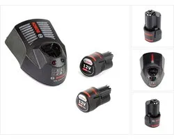 Bosch 1600A00X7E 12V Li-Ion accu starterset (2x 3.0Ah) + lader