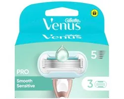 Venus Deluxe Smooth Sensitive Navulmesjes - 3 Stuks