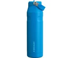 Bouteille Stanley IceFlow™ avec paille rabattable 1,06 L | Azur | Bouteille | Isolation ultra-légère AeroLight™ | Bouteille thermos