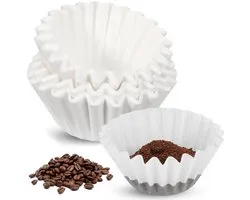 Namajunas - 200 stuks mandfilters - Koffiefilters - 80/200 mm - Koffiefilter papier geschikt voor Beem, Philips, Cuisinart, gastroback koffiezetapparaat - Wegwerp filterzakken - Wit