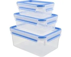 Tefal MasterSeal Fresh K3028912 Vershouddoos - Set van 3 - 100% Lekvrij - Vershoudbakjes - Geschikt voor Mealprep