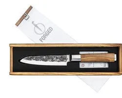 Forged Olive Santokumes, 14 cm, olijfhout