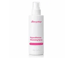 Boozyshop ® Spray nettoyant à l'acide hypochloreux - Spray visage à l'acide hypochloreux - Contre les rougeurs et les impuretés - Sans parfum et végan - 125 ml