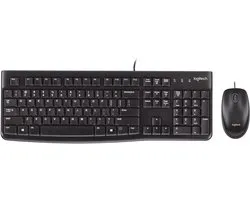 Logitech Desktop MK120 - Toetsenbord en Muis - Qwerty - ISO