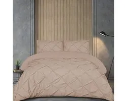 Beau Maison Dekbedovertrek Monte Carlo Taupe 140x200/220 + 1 kussensloop