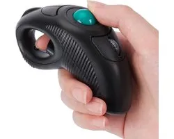 Handheld Vinger Draadloze USB Muis – Draadloze Vingerhandheld Muis – Trackball en Laserpointer