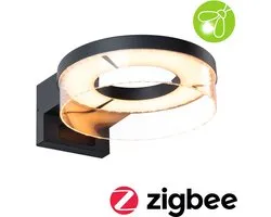 LED-wandarmatuur voor buiten Smart Home Zigbee 3.0 Capera Schemergestuurde bewegingsmelder (IR) insectvriendelijk IP44 231 mm Tunable Warm 12,5W 800lm 230V Antraciet Aluminium