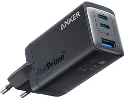 Anker 735 (GaNPrime 65W) Chargeur USB-C, Chargeur mural rapide, compact et pliable avec trois ports pour MacBook Pro/ Air, iPad Pro, Galaxy S22/S21, HP Spectre, Note 20/10+, iPhone 13/ Pro, Pixel et plus
