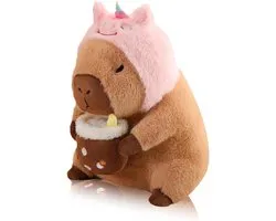 Capybara Plush Toy - Kawaii Design - Ideal As Gift - Black M