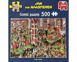 Crazy Casino Jan van Haasteren Comic Puzzle 500 stukjes Jumbo puzzel