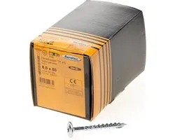 Eurotec Tellerkopschroef verzinkt T40 8x80mm (per 50 stuks)