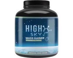 Highsky Weight Gainer - Strawberry/Aardbei - Eiwitshake - Aankomen Gewicht - 2000 gram - 33 Doseringen
