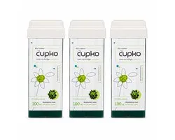 Cupko Wax Patronen 100 ml - 3 Stuks - Aloë Vera - Wax Roller Navulling - Hars Patronen - Geschikt voor Wax Verwarmer