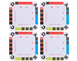 Milisten 100 Stuks Weven Kaarten Tablet Garen Draad Gids Seperator Karton Loom Voor Inkle Loom Weven Levert