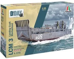 Italeri Modelbouwpakket Militaire voertuigen - 6755 Landing Craft Mechanized LCM 3 - D-DAY Eighty Years Plastic - 1:35 - Modelbouw