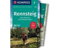 KOMPASS Wanderführer 5259 Rennsteig, Wandelgids 10 Etappen