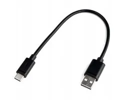 UnITEK Câble USB-A - USB-C convivial 25 cm Y-C480BK / USB 2.0 Standard/ Quick Charge 3.0 / Charge/Strom- und Datenubertragung/ Quick : 480 Mbps/PVC/Schwarz