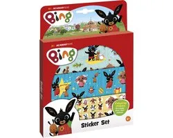 Bing Stickers set - 3 stickervellen - Met speelachtergrond - Peuter en kleuter speelgoed - Knutselen - Voor meisjes en jongens - Vanaf 3 jaar - Speelgoed kinderen - Bambolino Toys