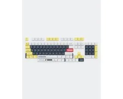 Dark Project - KS-2036 PBT - Capuchons de touches - Wit/ Jaune - ENG