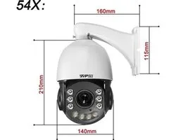 PTZ Beveiligingscamera – Dome Camera – IP Camera – CCTV Camera – Surveillance Camera – 54X Zoom – 8MP 4K Ultra HD – Automatische Tracking & Weersbestendig Metalen Behuizing