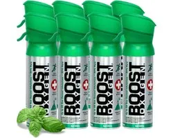 Boost Oxygen - Pocketsize 3L - Natural - 95% Pure Zuurstof - Tot wel 480 inhalaties van 1 sec - Ademhalingsondersteuning voor sport herstel, hoogte, prestaties en gezondheid - Zuurstoffles - 8x 3L (8 pak, 24L totaal)