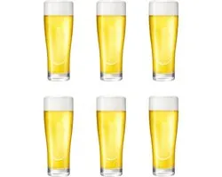 Professionele Bierglazen - (6 stuks) - 250ml - Bierglas - Bier - Glas - 25cl/0.25L - Pils - Glazen set - Hoogwaardige Kwaliteit - Vaasje - Speciaal Bier - Weizen