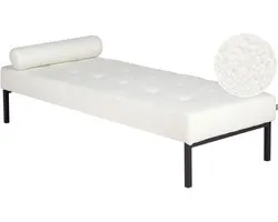 BELIANI CHINON - Chaise longue - Wit - Bouclé
