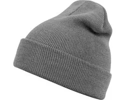 MSTRDS - Beanie Basic Flap darkgrey one size Beanie Muts - Grijs