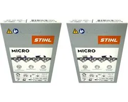 Chaîne de tronçonneuse Stihl 2x 3/8" Picco Micro Mini 3 (PMM3) 30 cm 3/8" P 1,3 mm 44 TG 2 pièces (2x 36100000044)