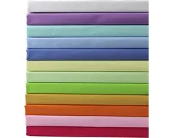 aufodara Pack of 12 Patchwork Fabrics Plain Cotton 50 x 45 cm DIY Decoration Sewing Patchwork Crafts Sewing Quilting - ShopVlot