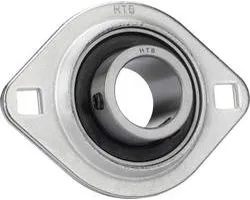 HTB SBPFL 202 Flenslager Plaatstaal Boordiameter 15 mm Gatafstand 63.5 mm