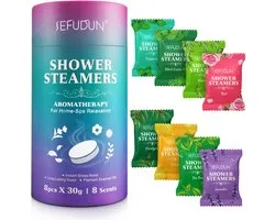 Shower Steamer Gift Set (8 stuks) – 8 Douche Steamers met Verschillende Geuren - Bombs - Geschenkset Vrouwen